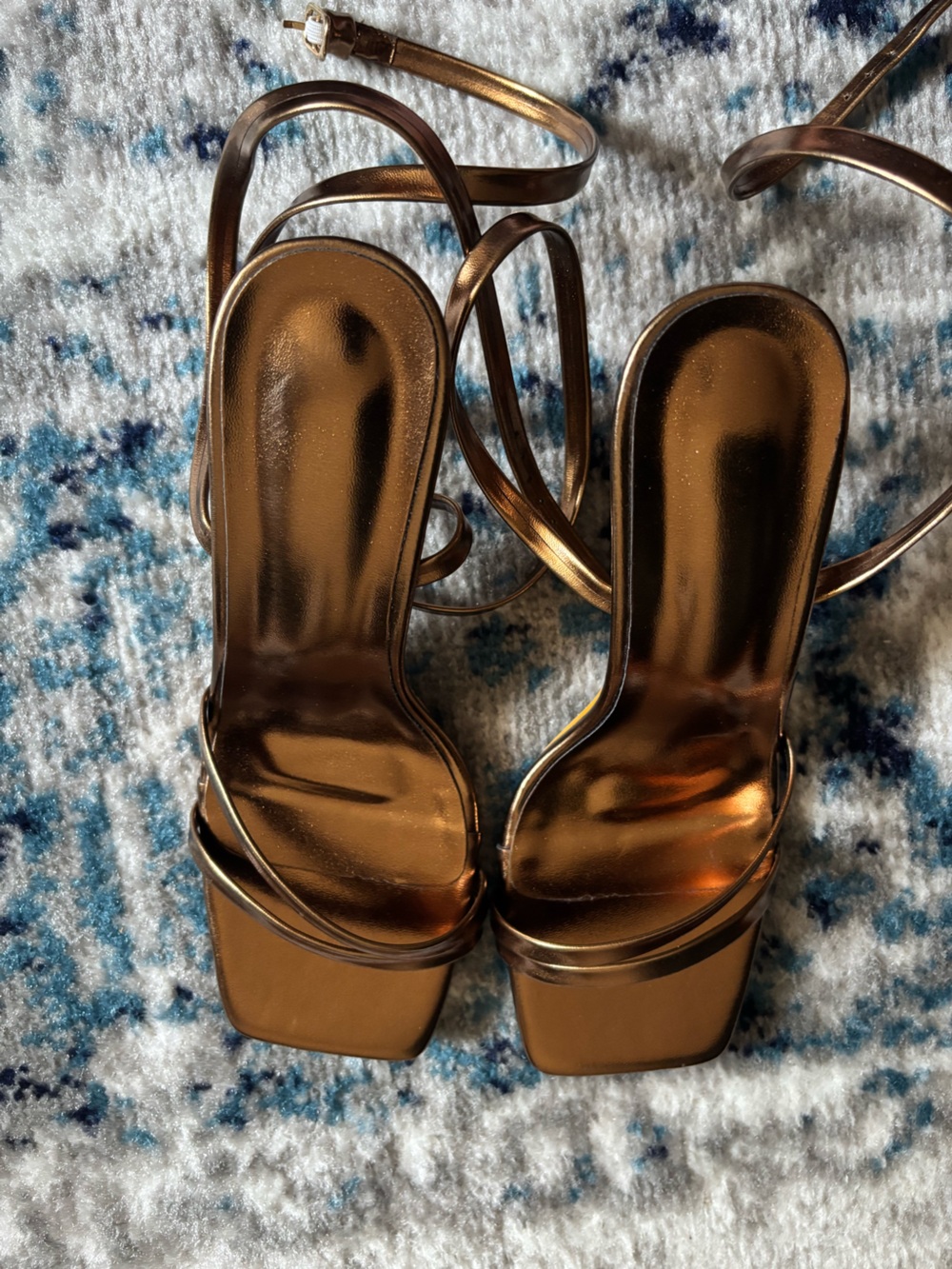 New without box Metallic Bronze Strappy Women's Sandals